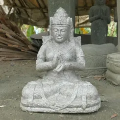 Sitzender Dewi Sri, Position Chakra beim Drehen des Rades, ca. 48cm Höhe 